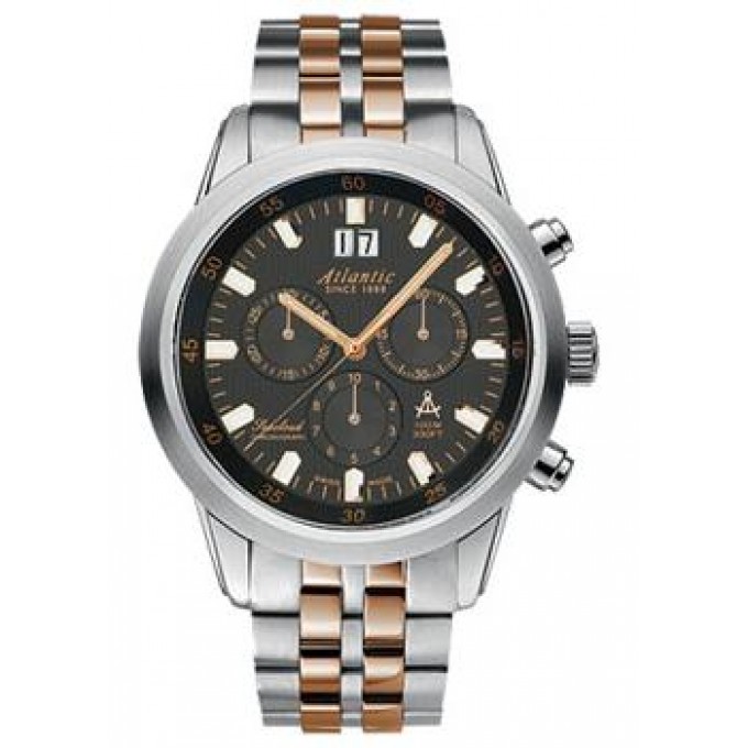 Швейцарские наручные мужские часы ATLANTIC 73465.43.61R. Коллекция Seacloud W157031