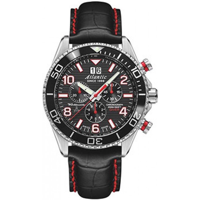Швейцарские наручные мужские часы ATLANTIC 55470.47.65R. Коллекция Worldmaster Diver W194221